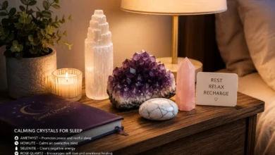 Calming crystals for a restful night