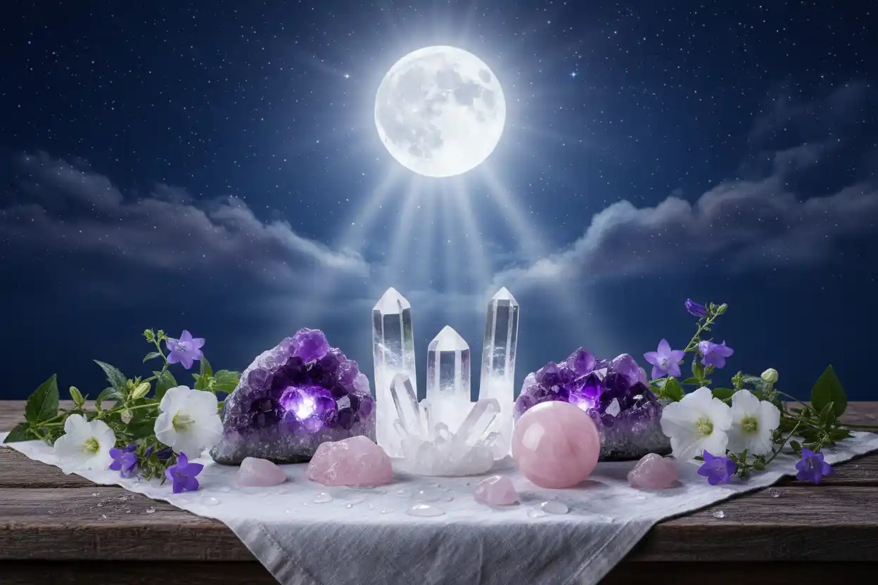 How to Cleanse Crystals in Moonlight
