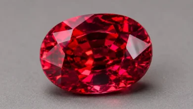 a brilliant red spinel gemstone
