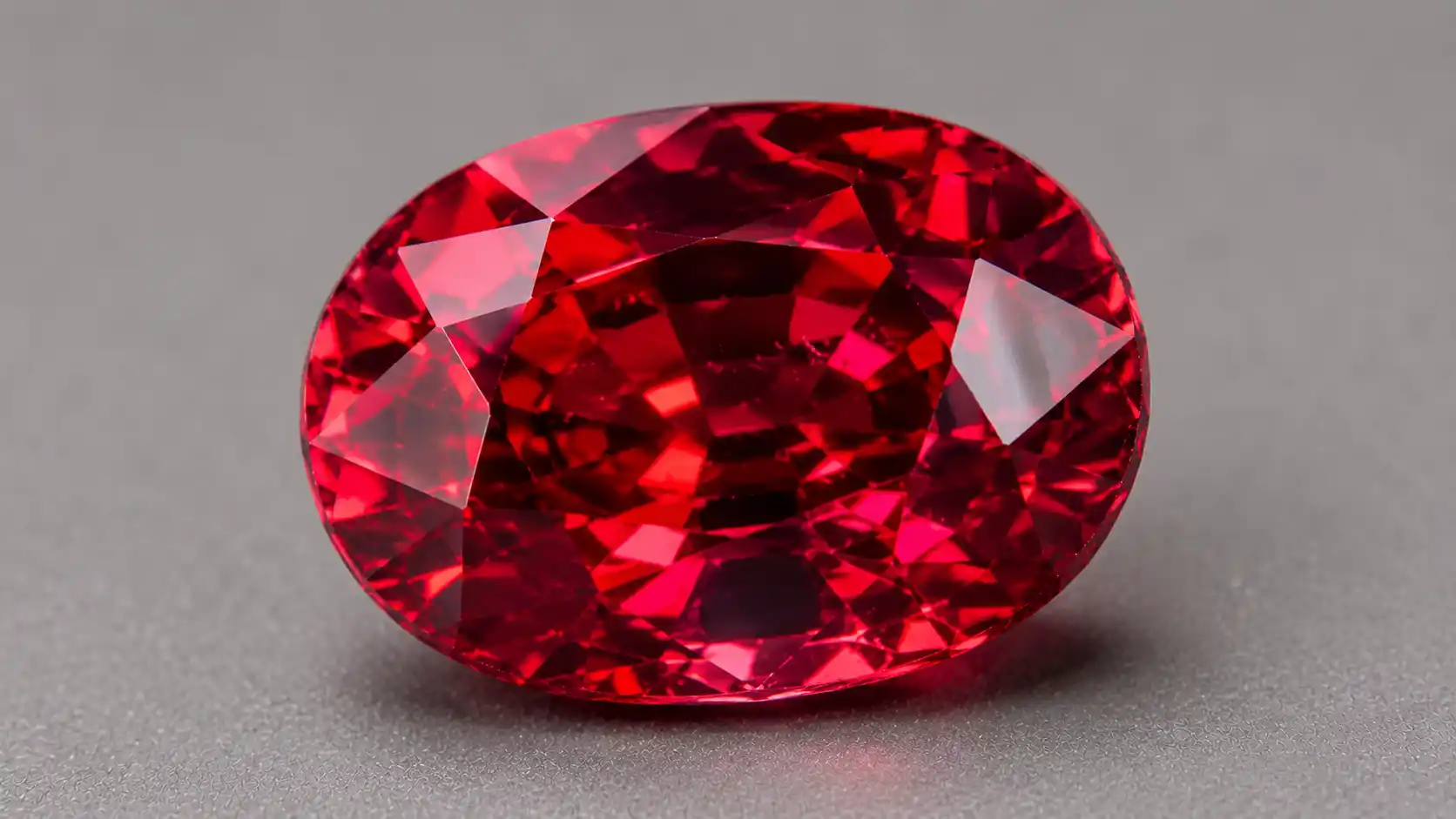 a brilliant red spinel gemstone