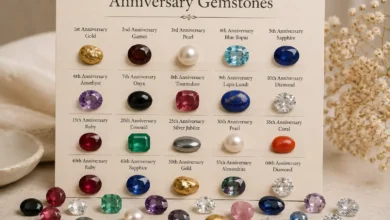 gemstones associated with wedding anniversary years