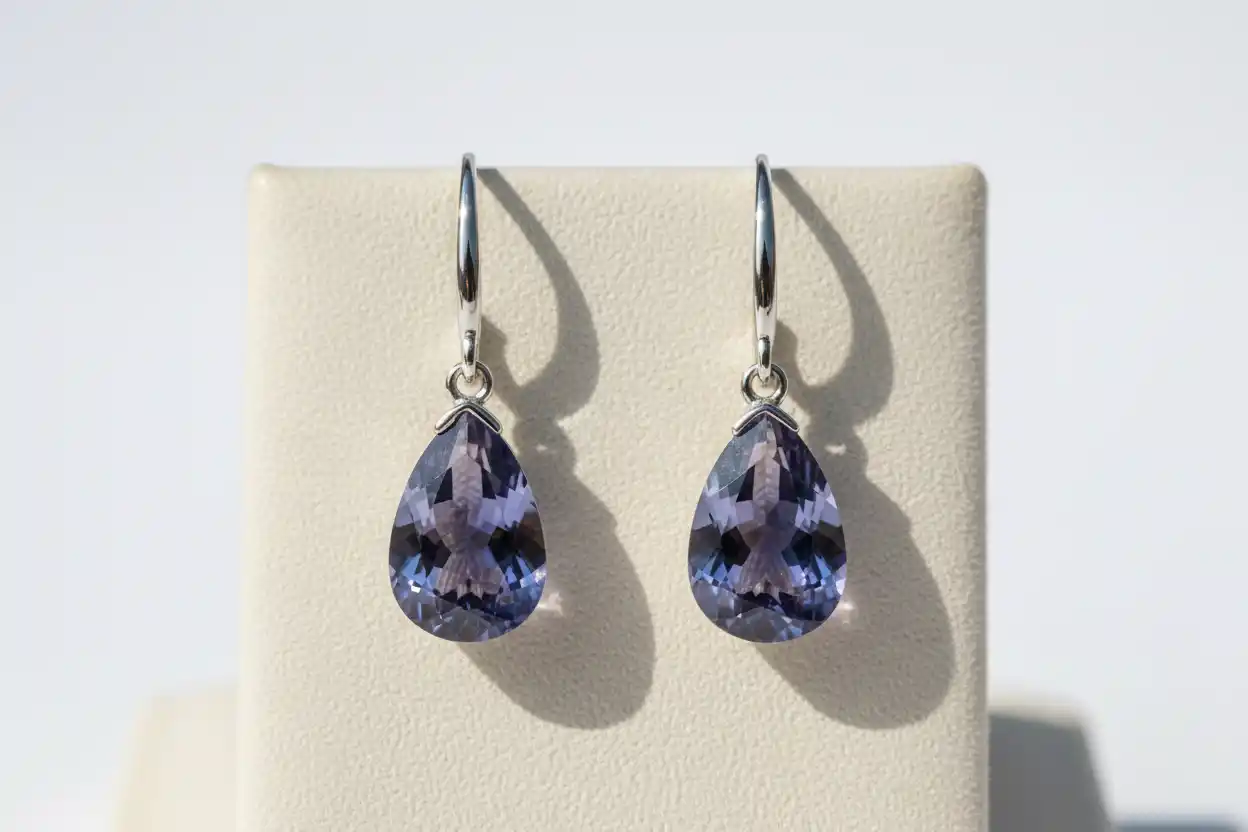 Iolite earrings