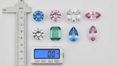 carat vs millimeter gemstone size chart