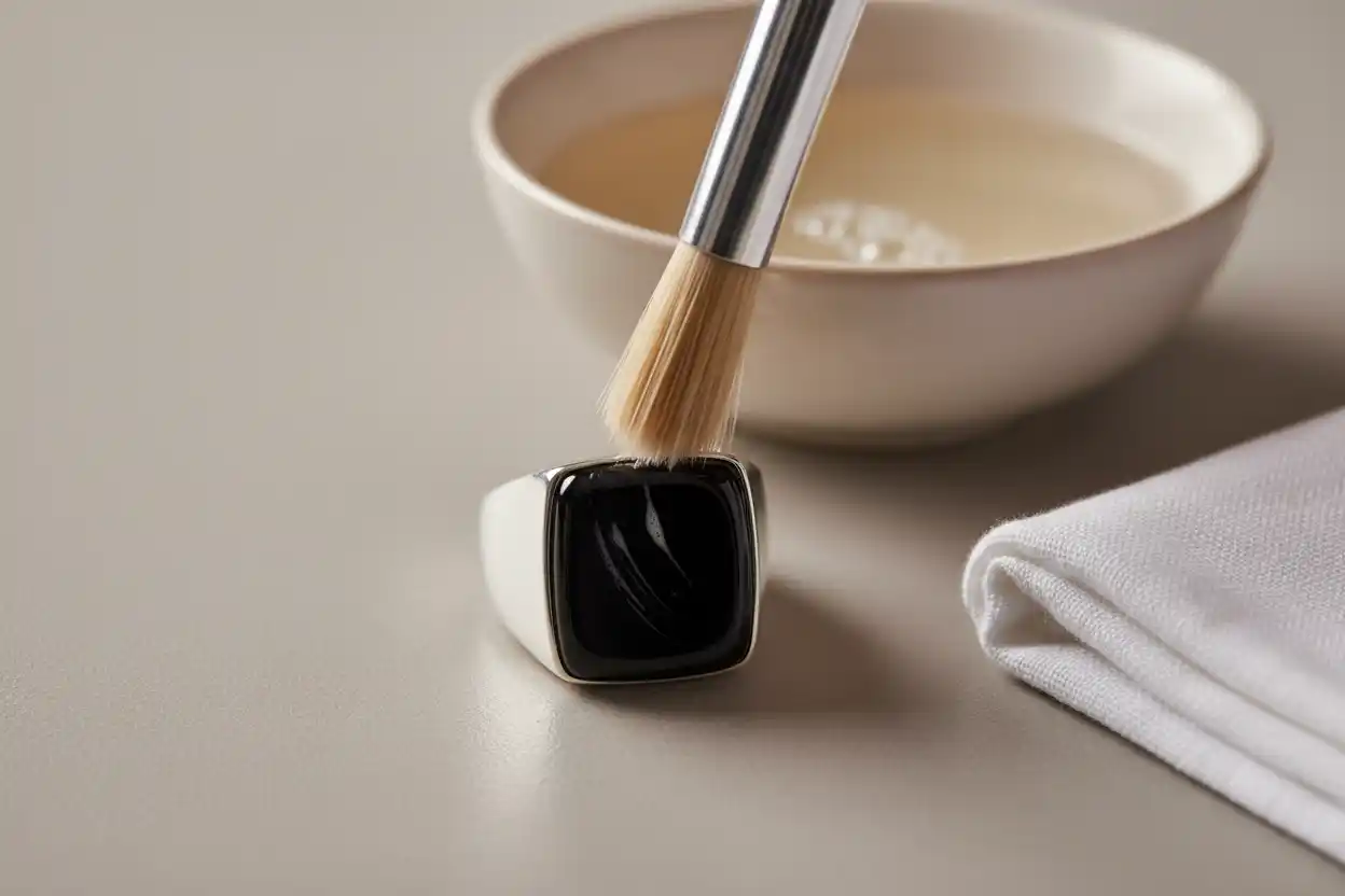 how to clean Onyx jewelry