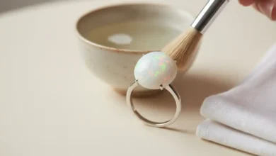 how to clean Opal jewelry