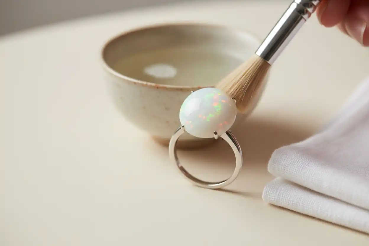 how to clean Opal jewelry
