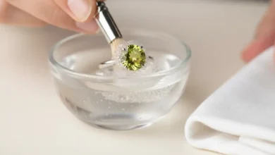 how to clean Peridot jewelry