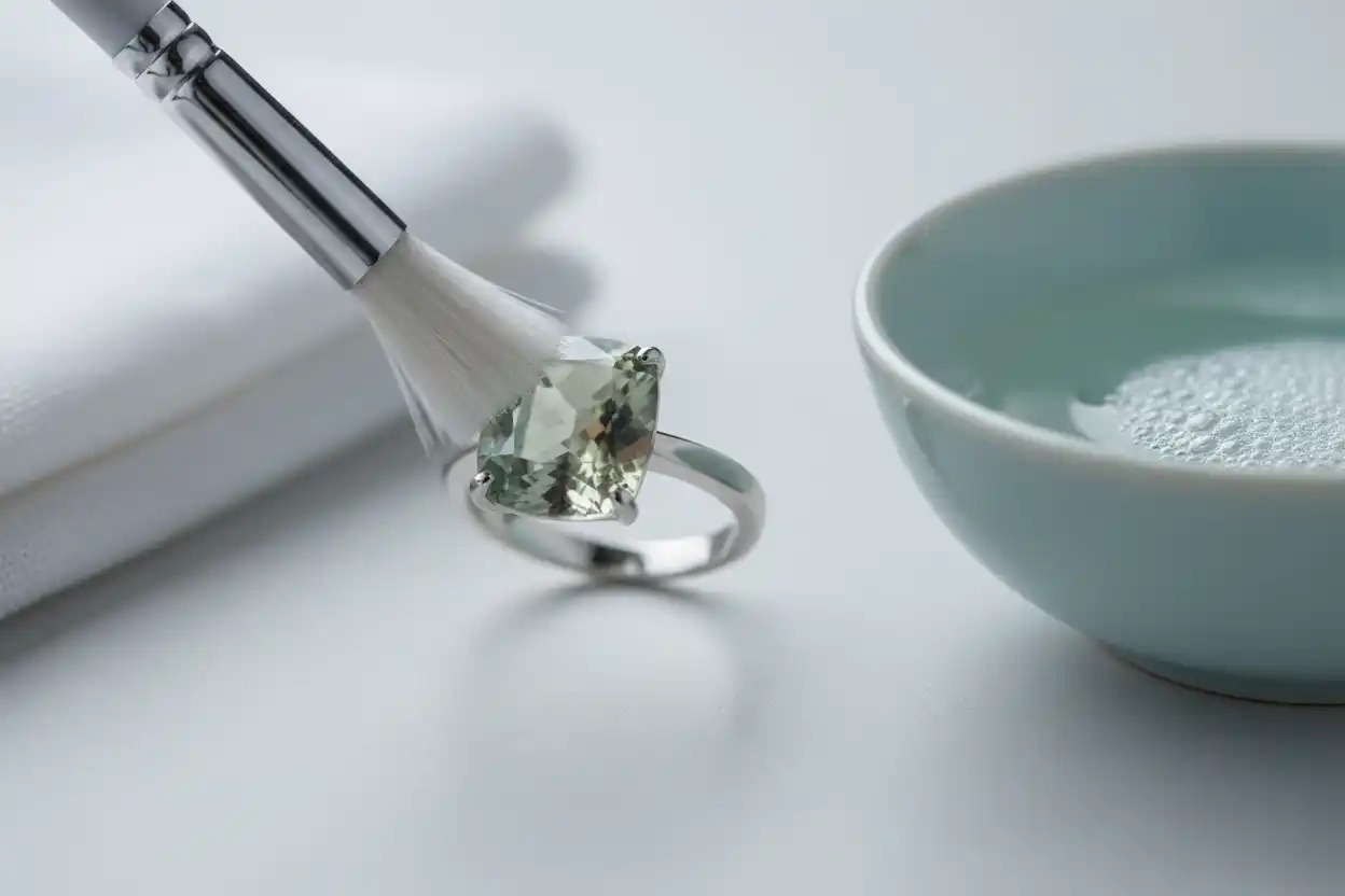 how to clean Prasiolite jewelry