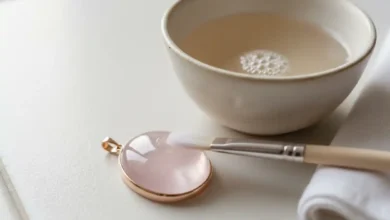 how to clean Rose Quartz jewelry