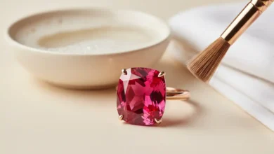 how to clean Rubellite jewelry