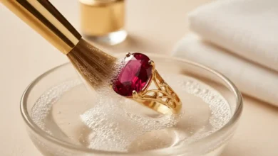 how to clean Ruby jewelry