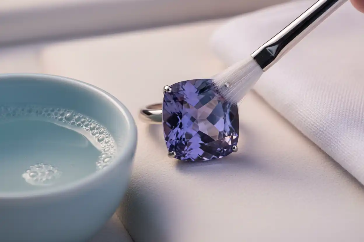 how to clean Tanzanite jewelry