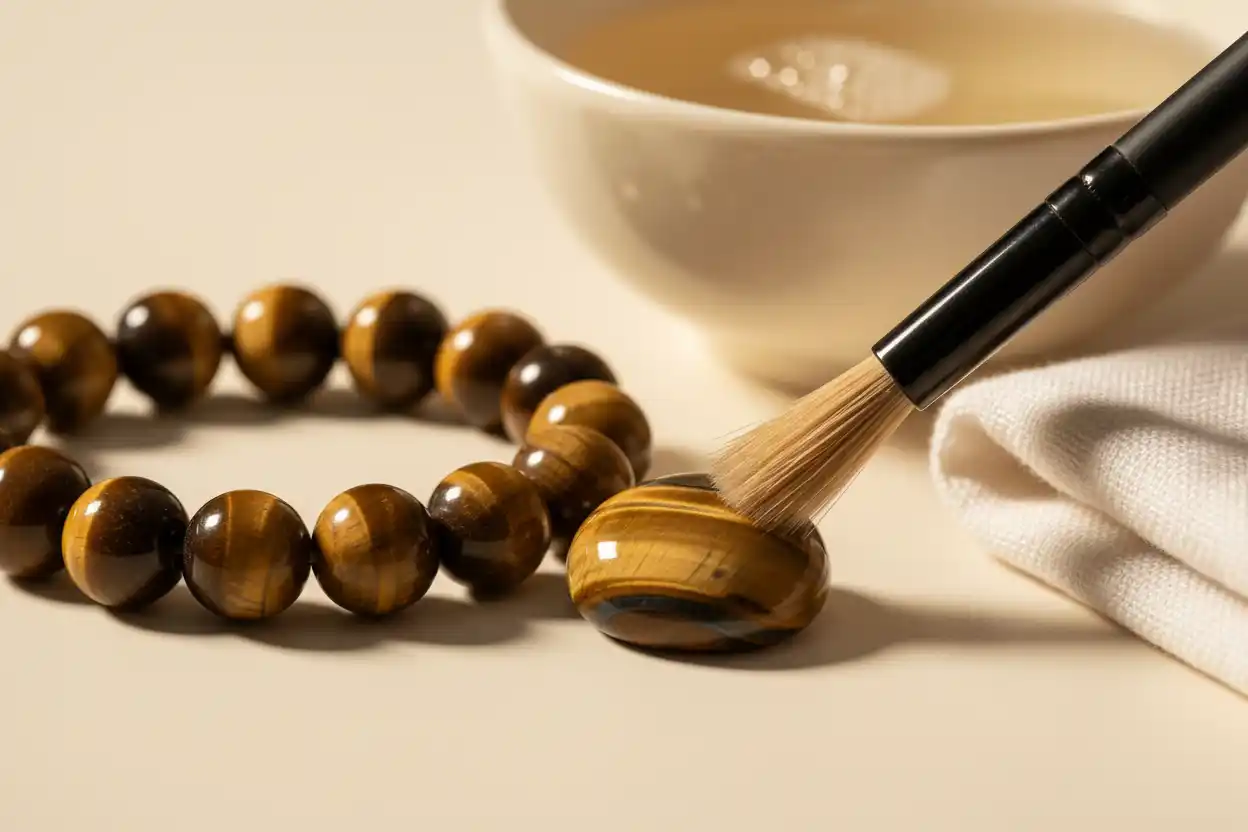 how to clean Tiger’s Eye jewelry