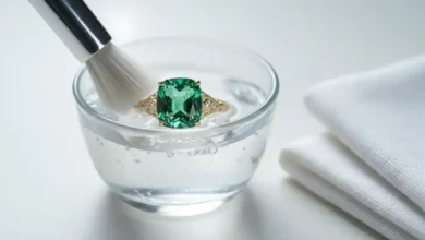 how to clean Tsavorite jewelry