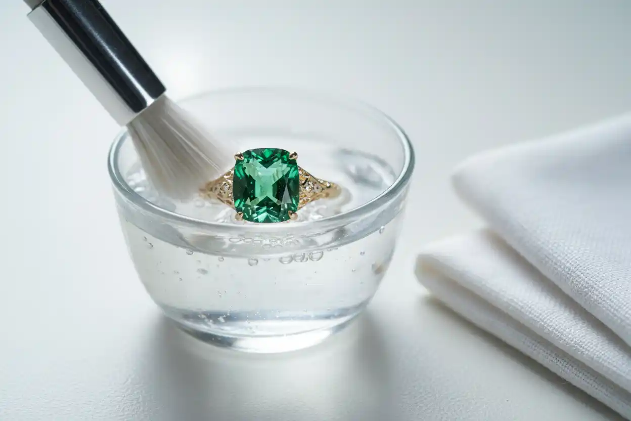 how to clean Tsavorite jewelry
