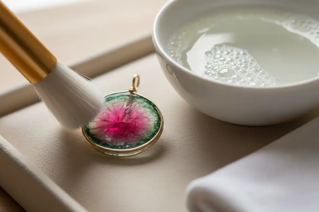 how to clean Watermelon Tourmaline jewelry