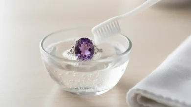 how to clean amethyst jewelry