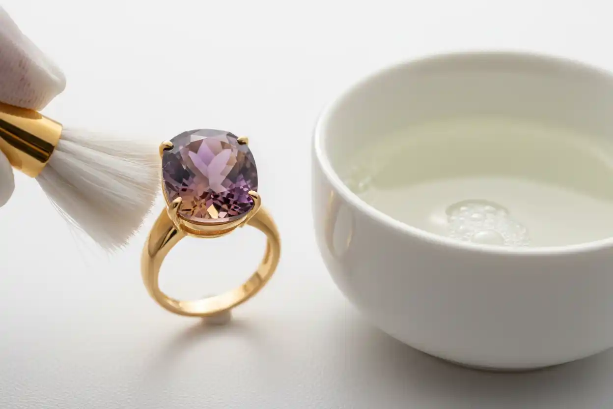 how to clean ametrine jewelry