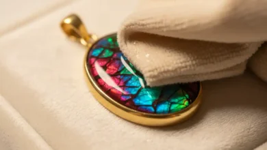 how to clean ammolite jewelry
