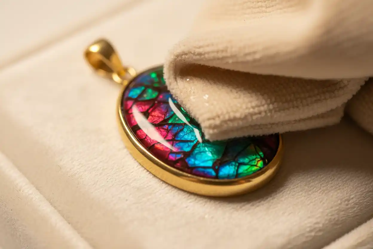 how to clean ammolite jewelry