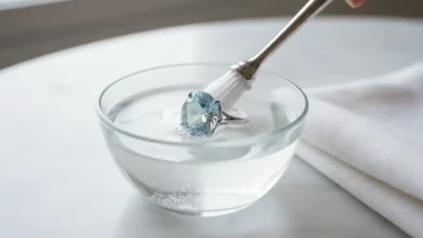how to clean aquamarine jewelry