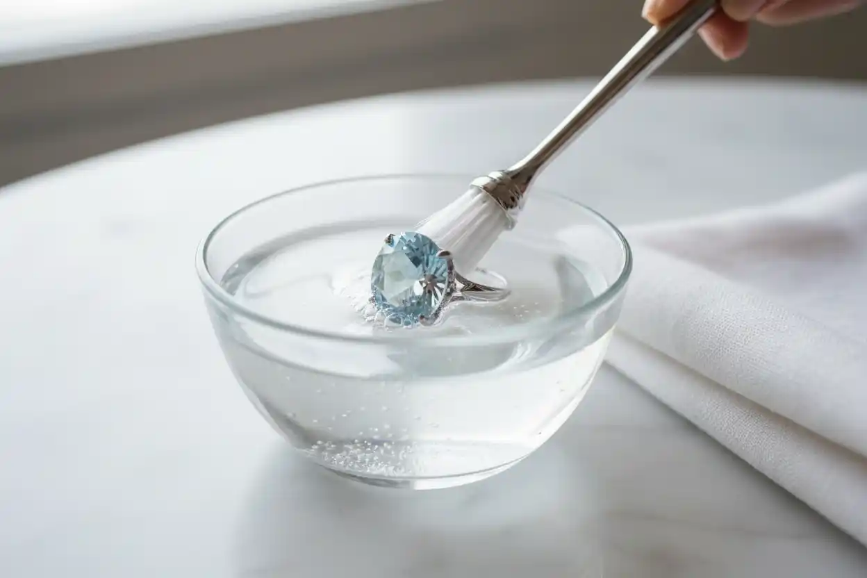 how to clean aquamarine jewelry