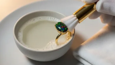 how to clean black opal jewelry