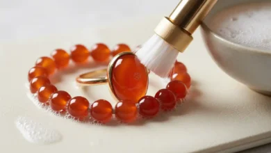 how to clean carnelian jewelry