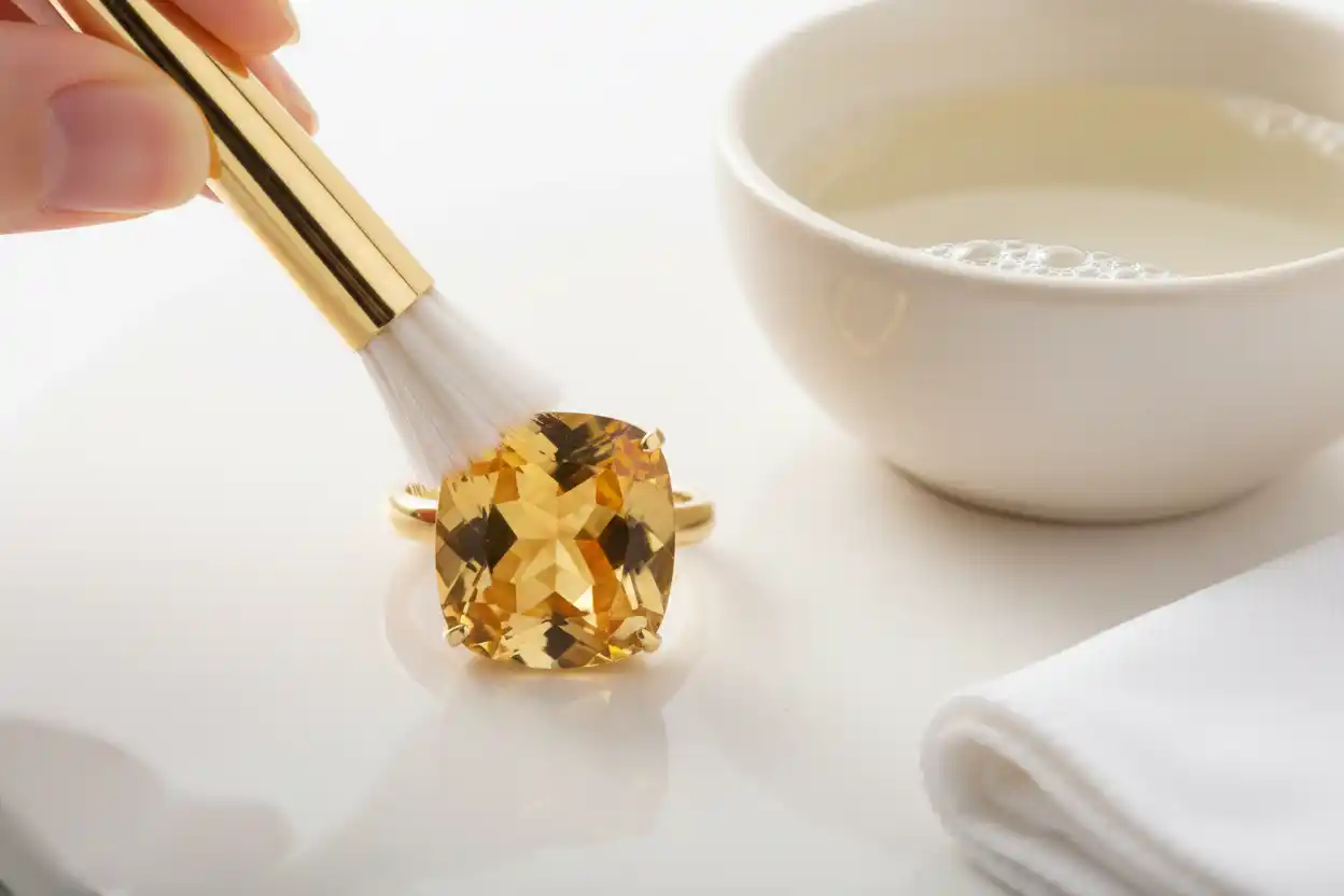 how to clean citrine jewelry