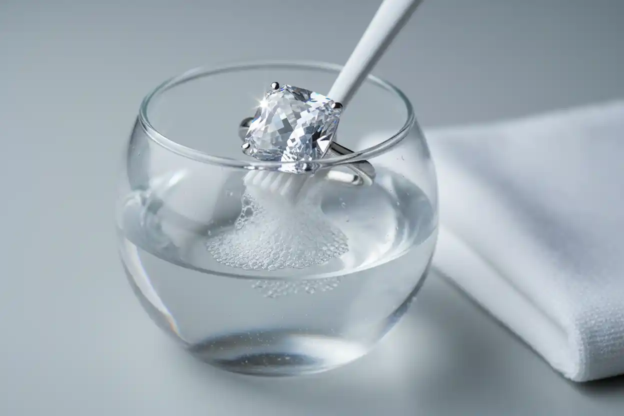 how to clean cubic zirconia jewelry