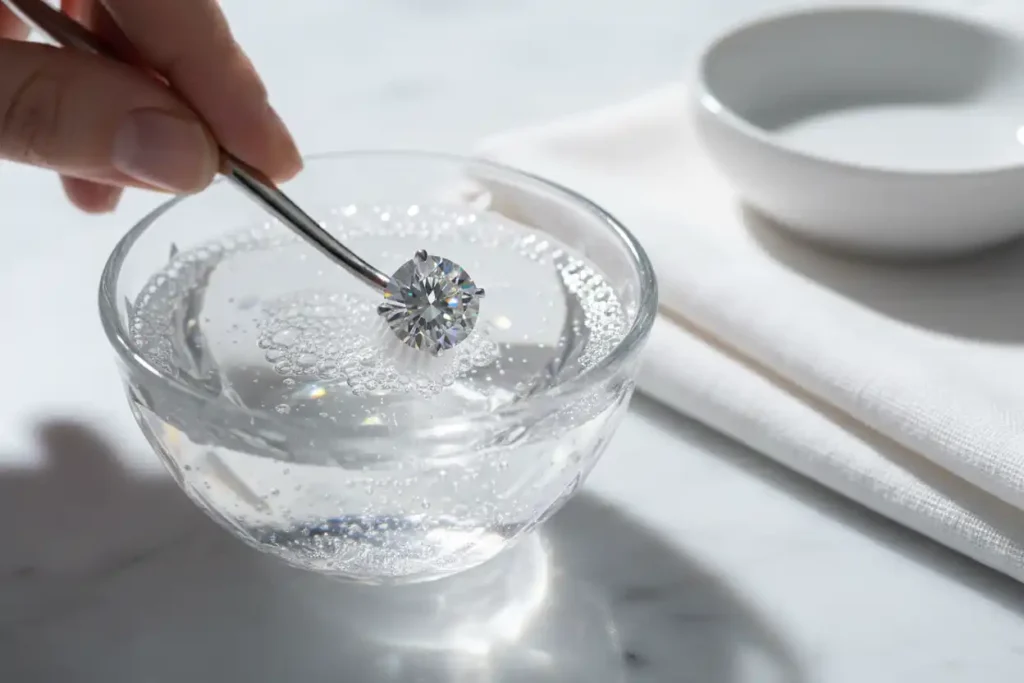 how to clean diamond jewelry