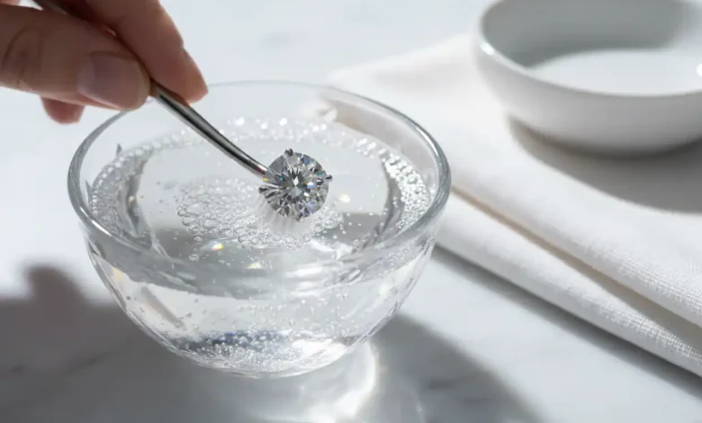 how to clean diamond jewelry