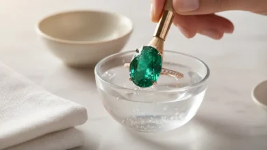 how to clean emerald jewelry