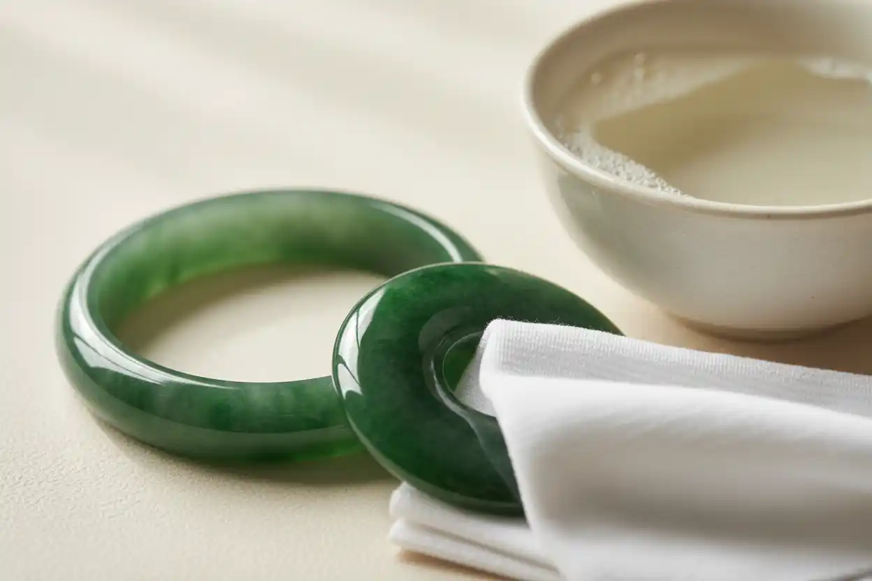 how to clean jade jewelry