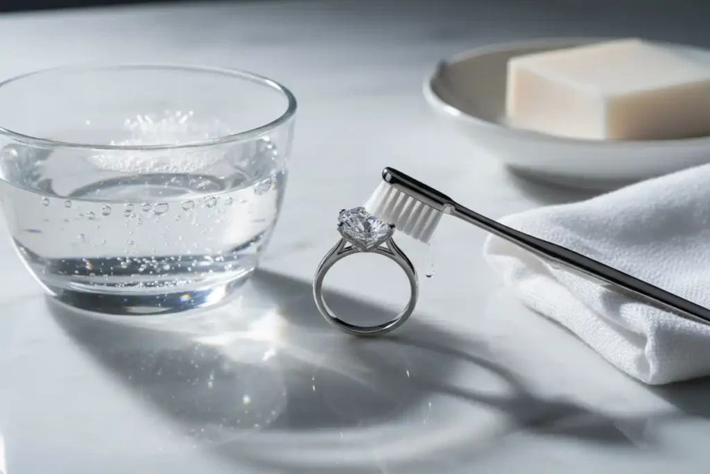 how to clean lab diamond jewelry