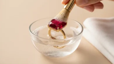 how to clean lab ruby jewelry