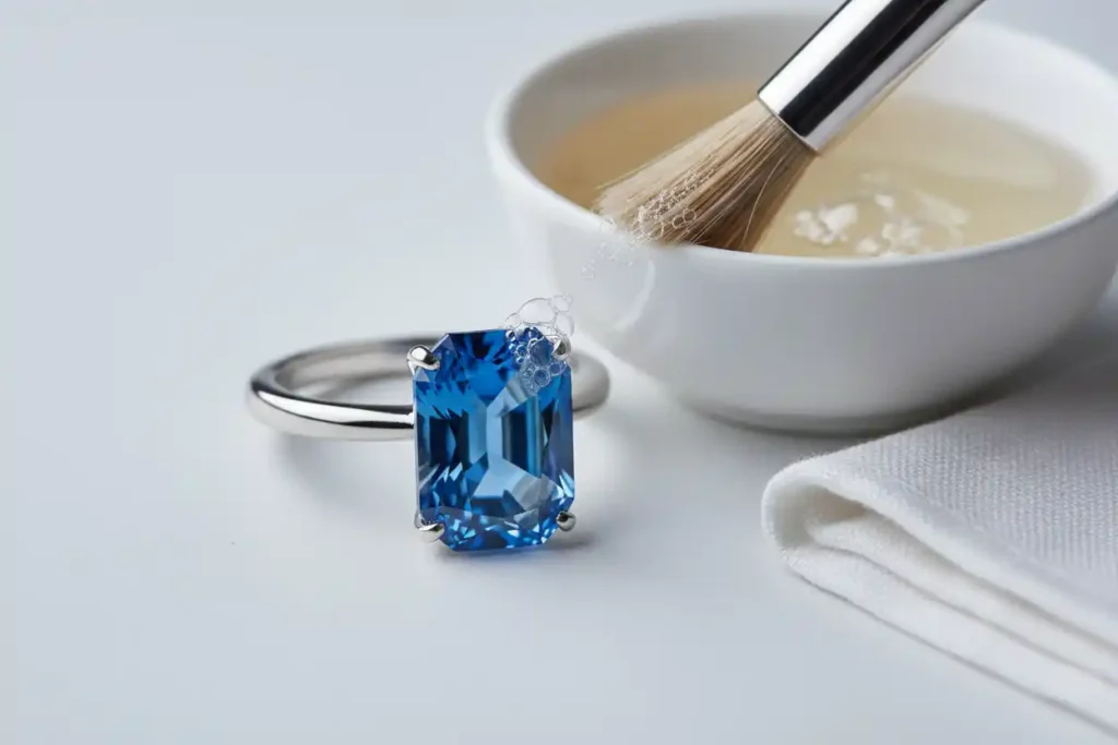 how to clean lab sapphire jewelry