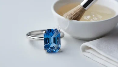 how to clean lab sapphire jewelry