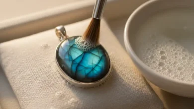 how to clean labradorite jewelry