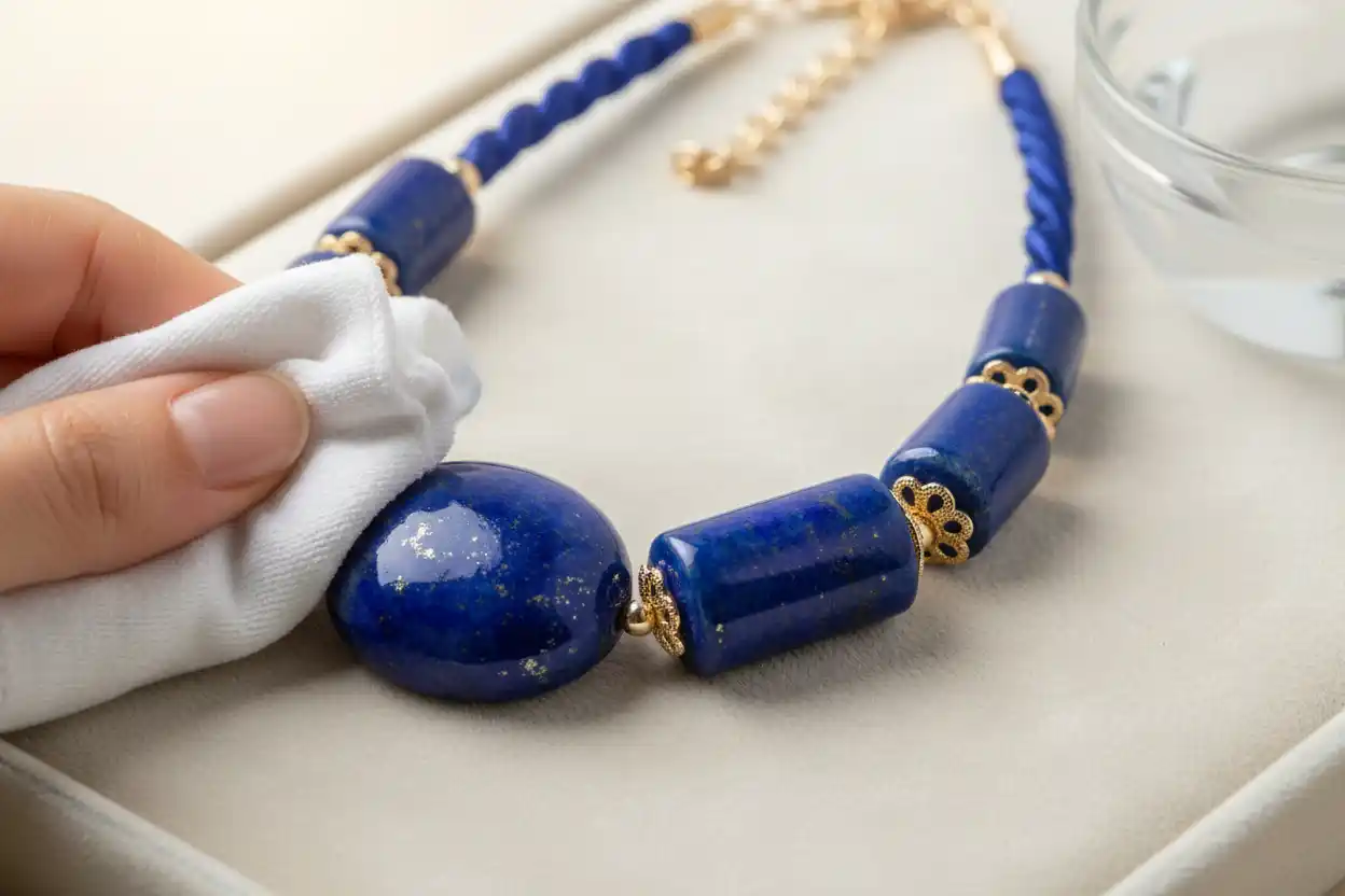 how to clean lapis lazuli jewelry