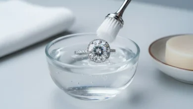 how to clean moissanite jewelry