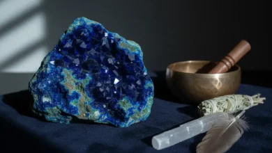 how to cleanse and charge Azurite