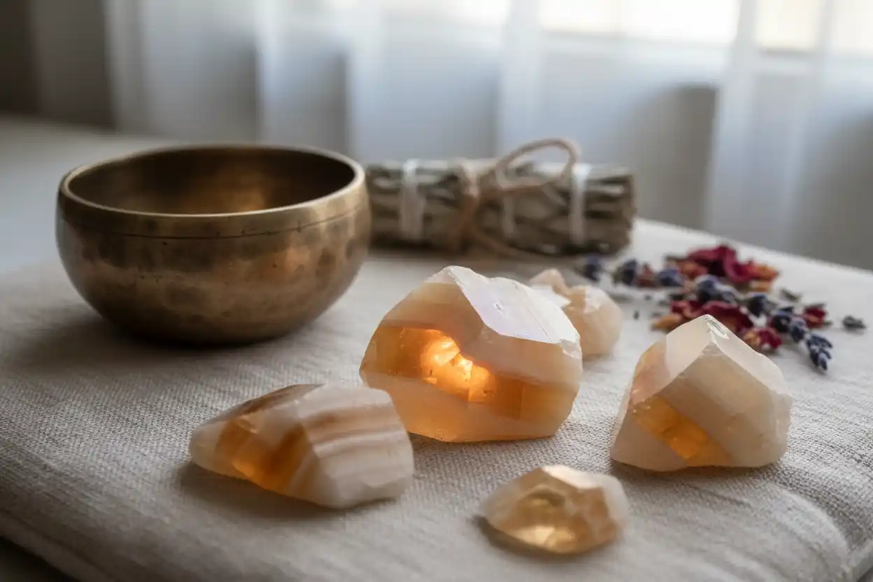 how to cleanse and charge Calcite