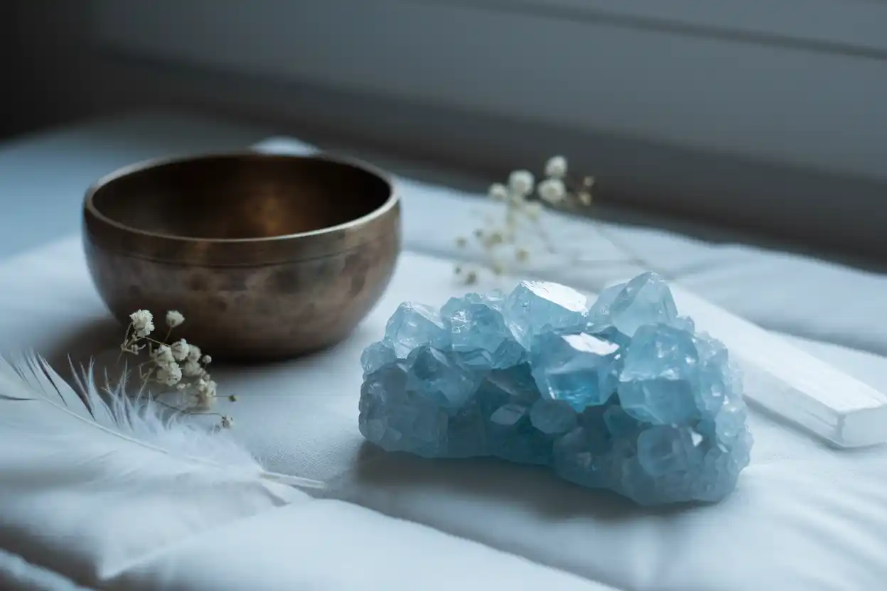 how to cleanse and charge Celestite