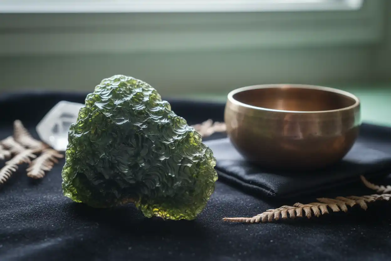 how to cleanse and charge Moldavite