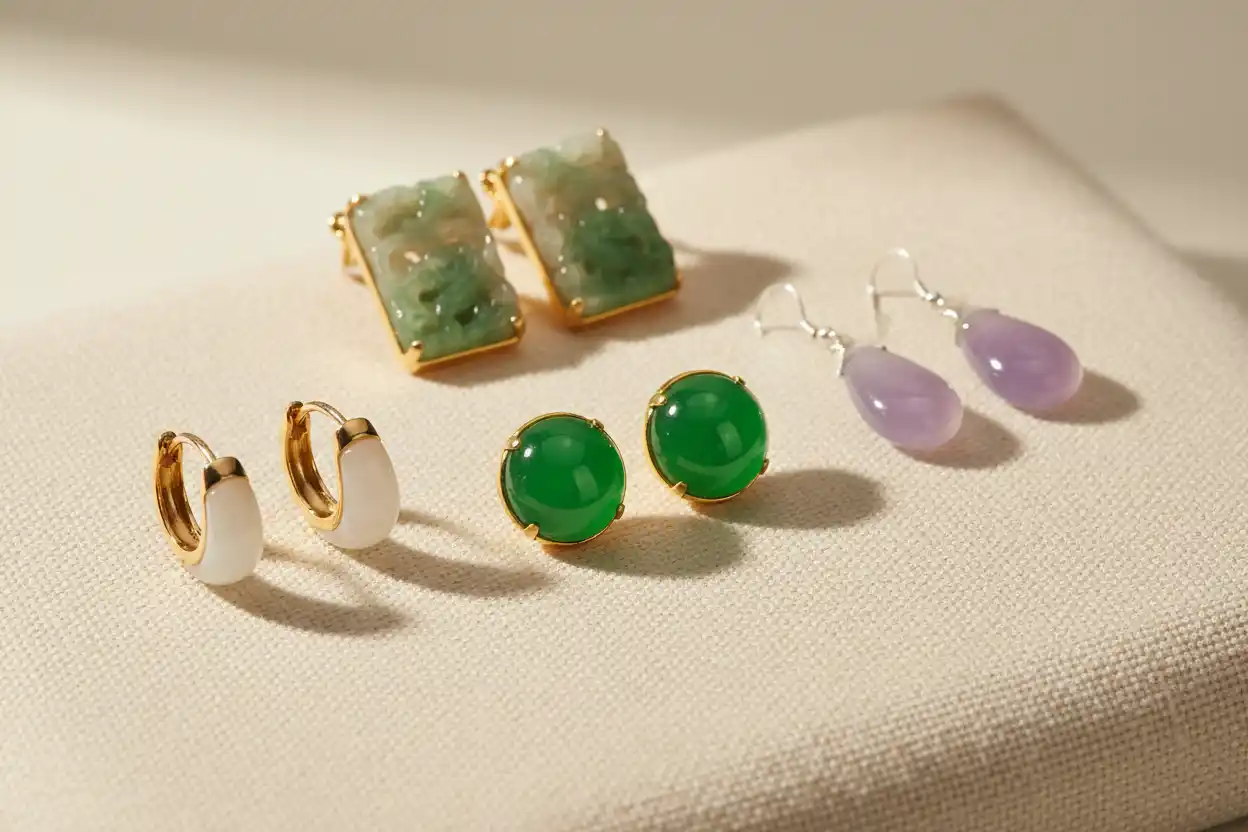 jade earrings
