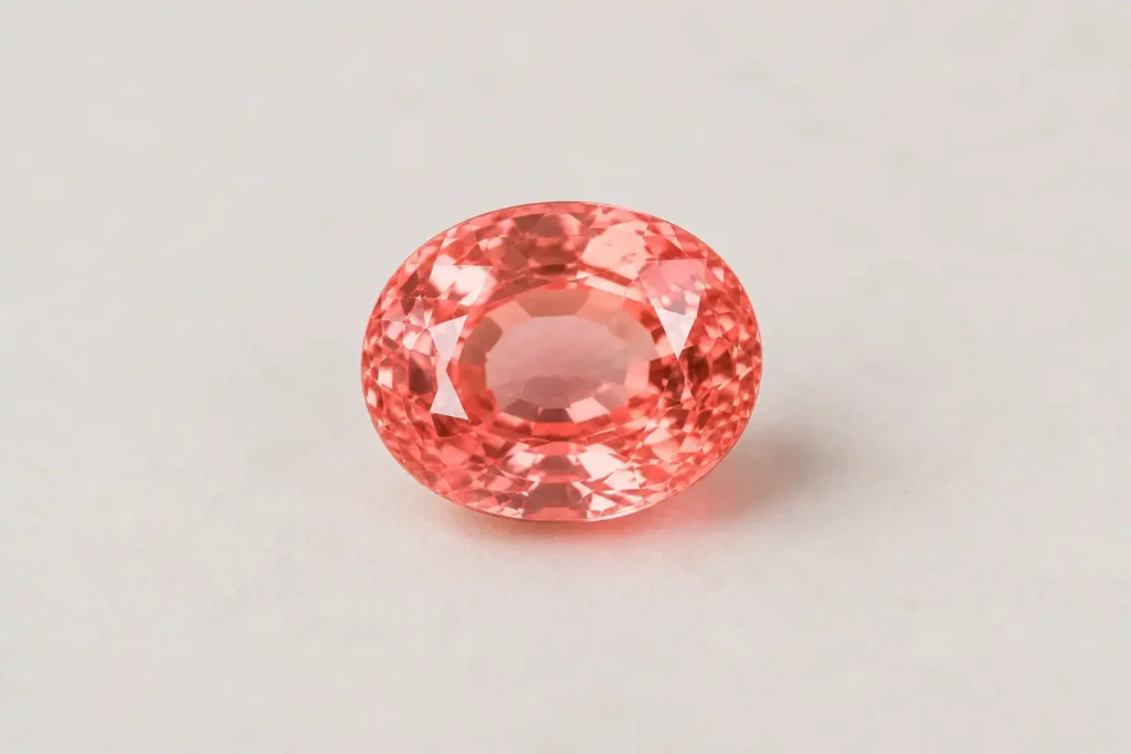 photo of a padparadscha sapphire