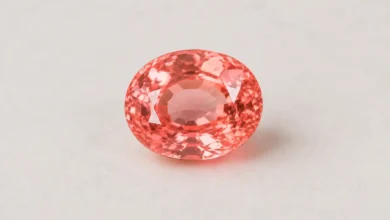photo of a padparadscha sapphire