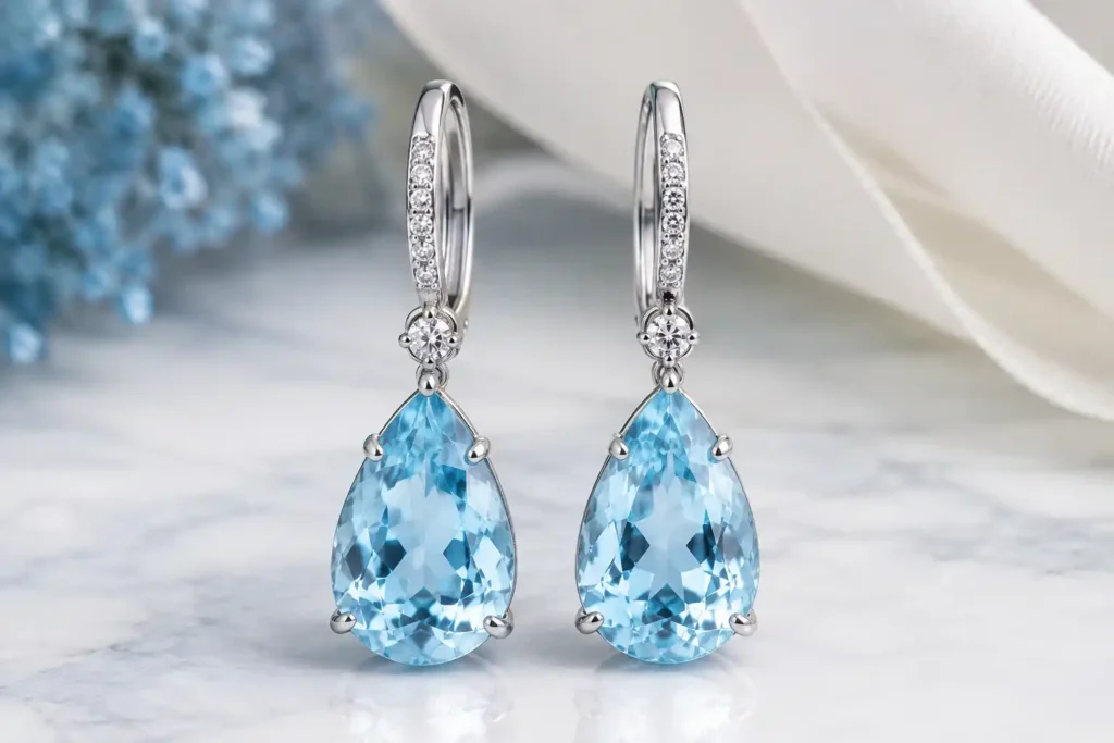 aquamarine earrings