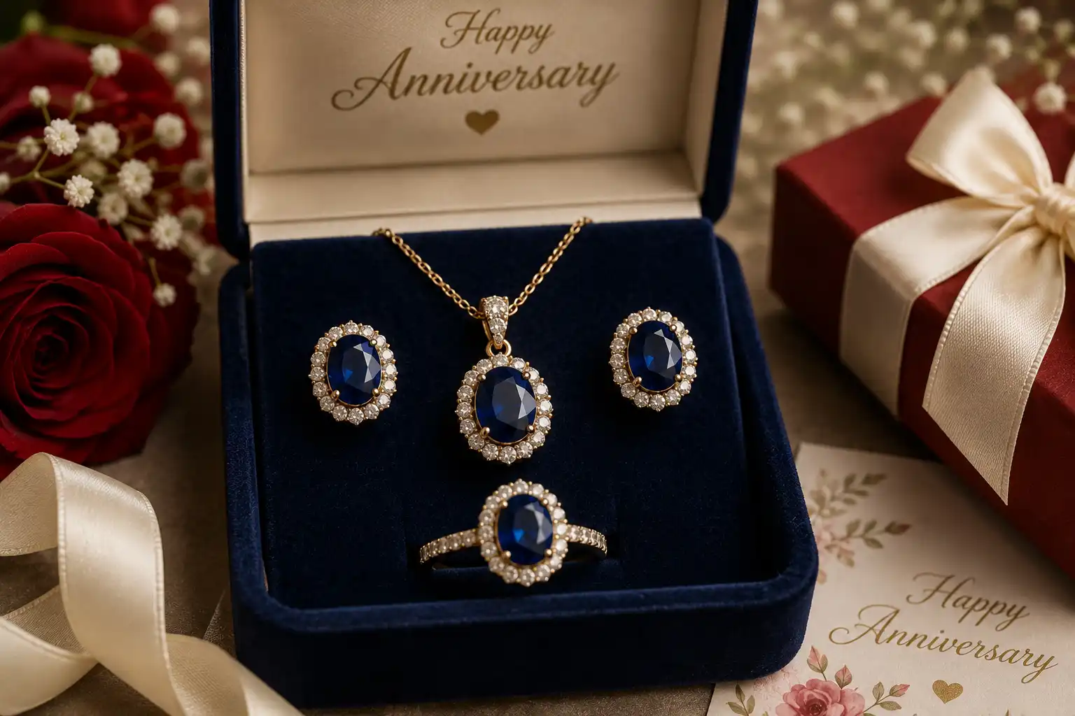 photo of anniversary gemstone jewelry